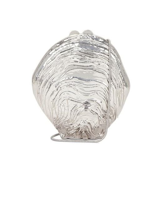 Jonathan Simkhai White Cove Shell Clutch