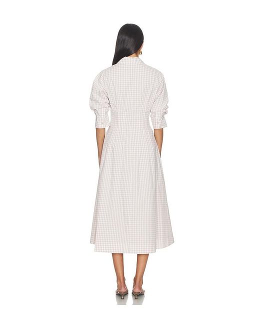 Jonathan Simkhai White Jazz Pintuck Midi Dress