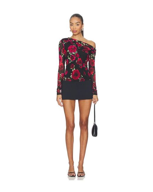 AFRM Red Barry Long Sleeve Top