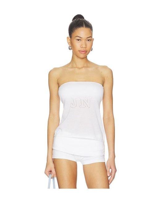 Frankie's Bikinis White X Jennie Margot Knit Tube Top