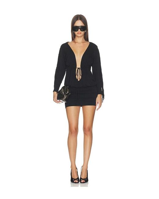Nii HAI Black Elle Fringe Dress