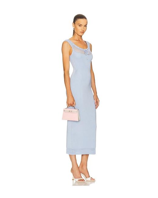 Helsa White Brie Midi Dress