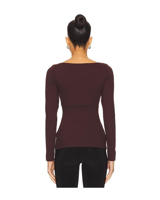 Susana Monaco Purple Long Sleeve Blouse