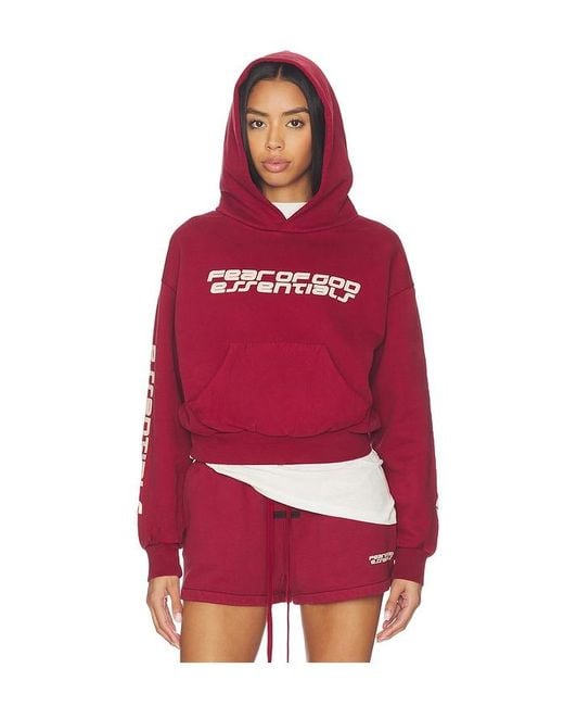 Fear Of God Red Classic Hoodie