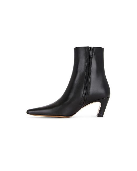 Flattered Black Leather Square-Toe Xena Boots