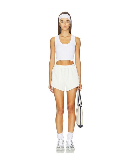 FAVORITE DAUGHTER White The Cutting It Close Crop Tank