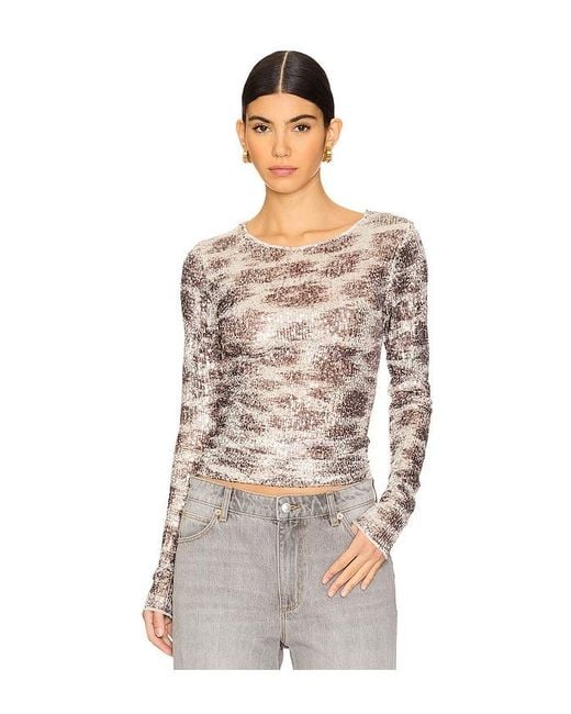 Free People Multicolor X Intimately Fp Printed Rush Long Sleeve