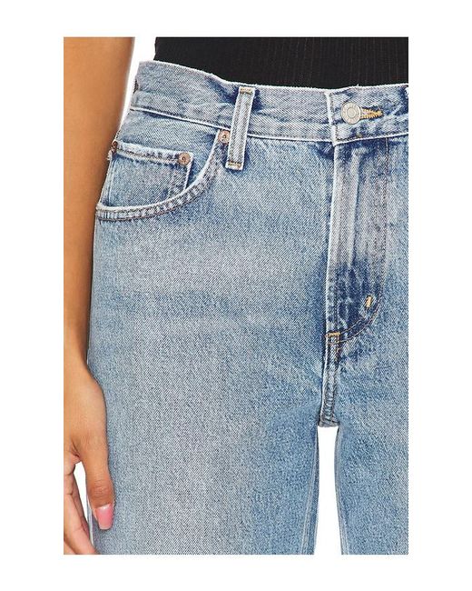 Agolde Blue Valen Mid Rise Vintage Straight Jeans
