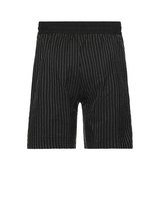 RENOWNED Black Crinkle Lovers Patch Short for men