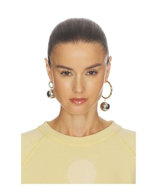 Isabel Marant White Asymmetric Earrings