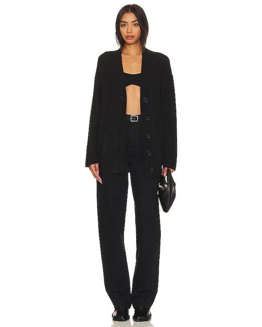 Camila Coelho Black Trista Oversized Cardigan