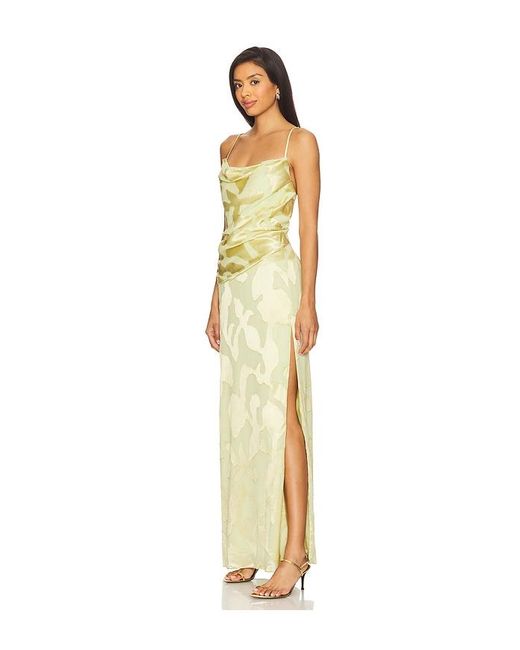 Jonathan Simkhai Metallic Jessa Draped Gown