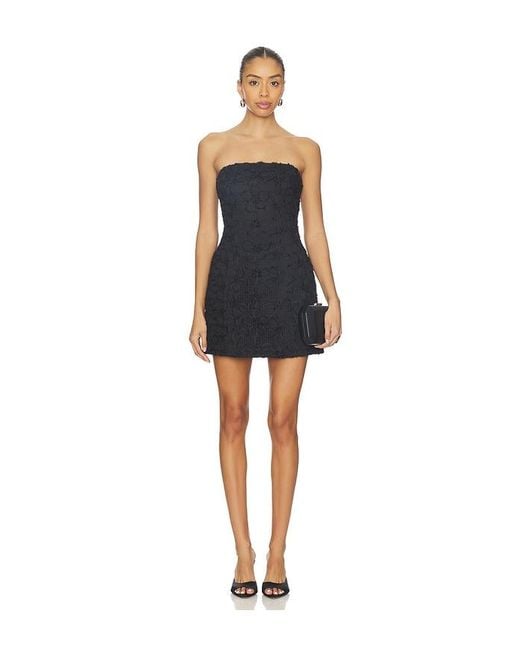 Bardot Black Karoline Textured Mini Dress