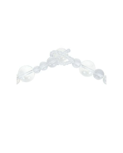 SUSAN FANG White Resin Flower Choker