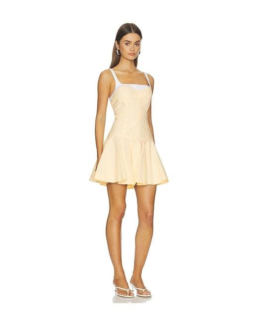 Jonathan Simkhai Natural Tyler Bustier Mini Dress