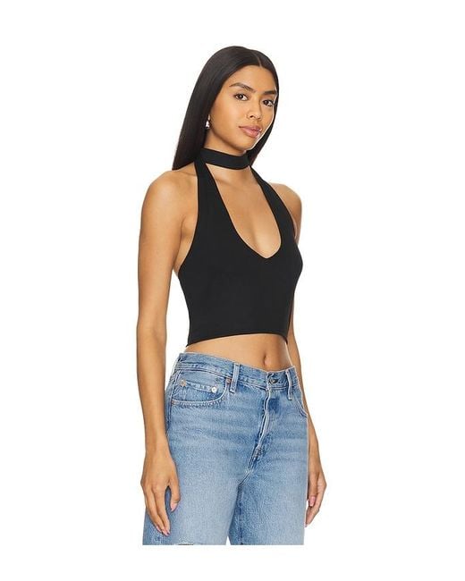 superdown Blue Jessalyn Halter Top