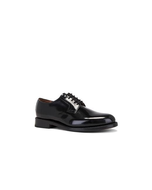 G.H.BASS Black Monogram Blucher for men