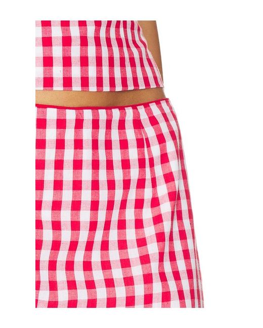 SAU LEE Pink Zoe Skirt