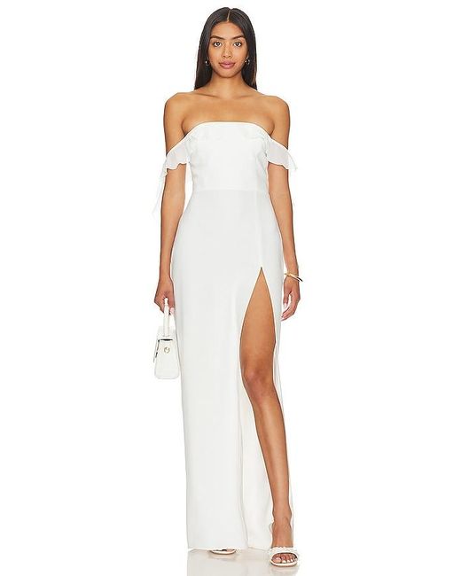 Amanda Uprichard White Copellia Gown
