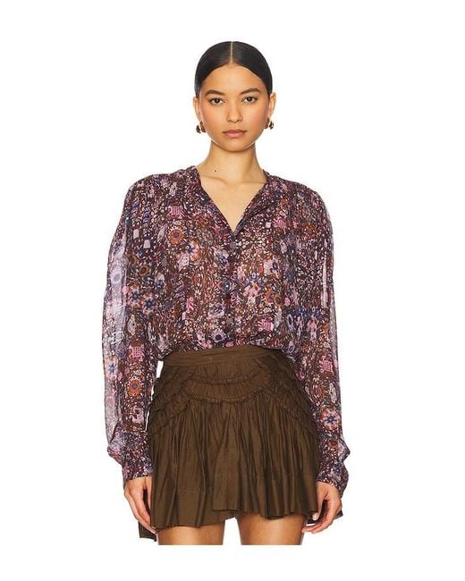 Isabel Marant Brown Oberteil Noeline