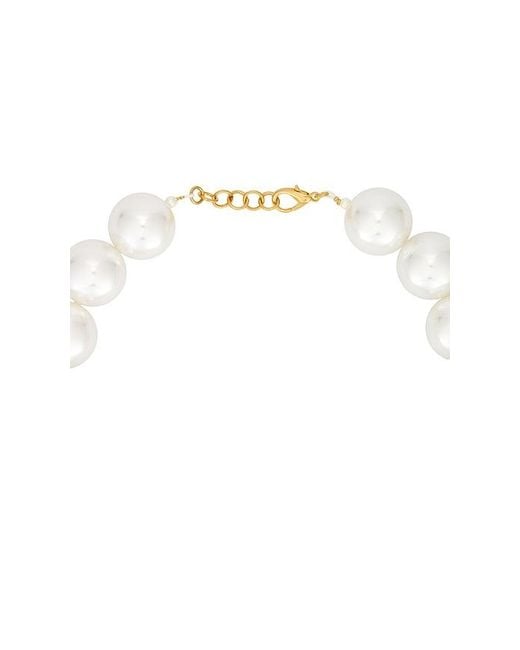 Milkwhite White X Revolve Faux Pearl Necklace Big