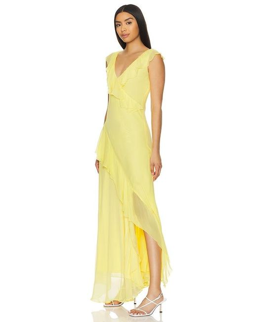 Polo Ralph Lauren Yellow Ruffle Gown