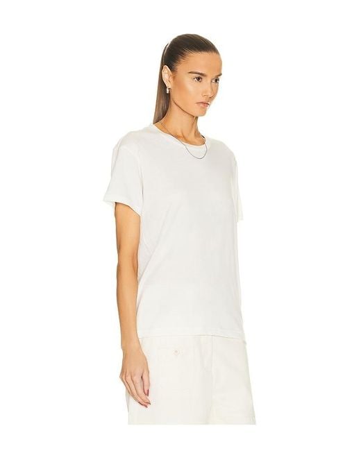 ÉTERNE White Short Sleeve Boyfriend Tee
