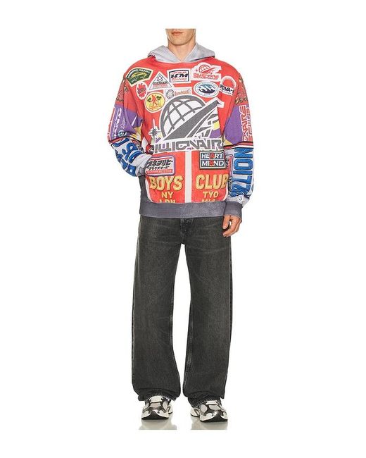 BBCICECREAM Red Outside Hoodie for men