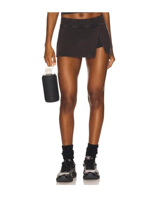 Free People Black X Fp Movement Hot Shot Mini Skort