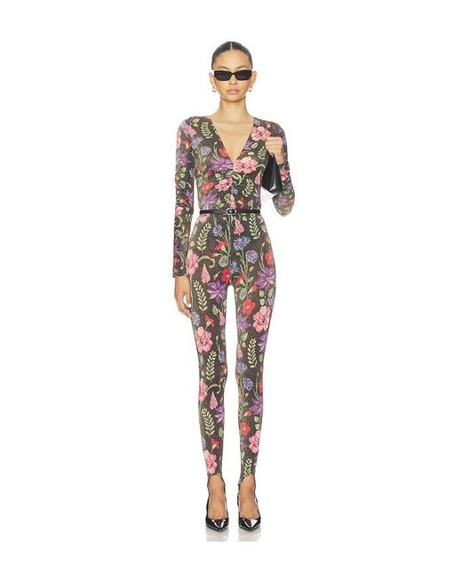 Fleur du Mal Multicolor Wildfleur Stirrup Legging