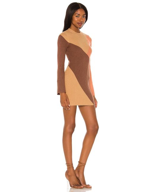 brown dress revolve