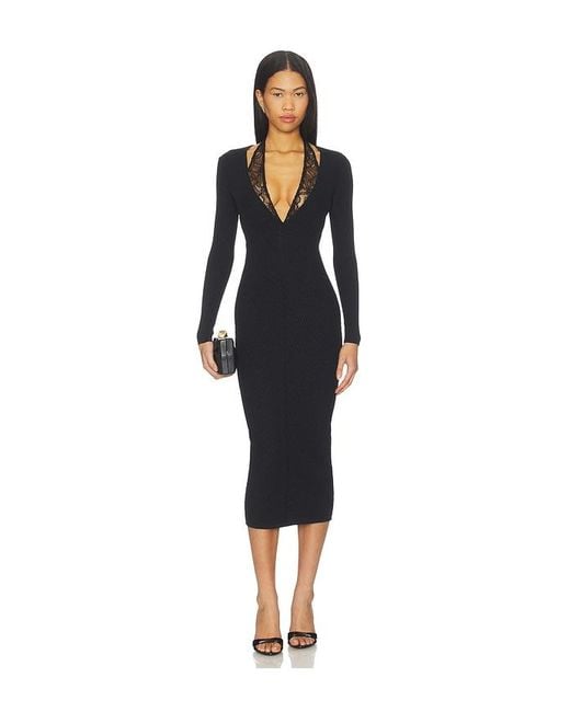 retroféte Black Lorella Knit Dress