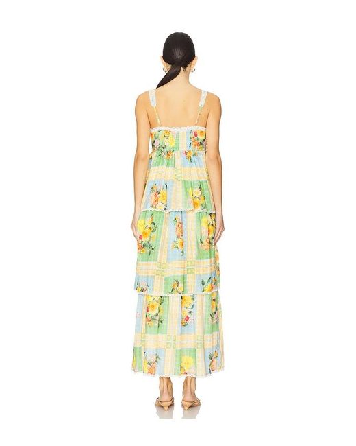 Show Me Your Mumu Yellow Peyton Midi Dress