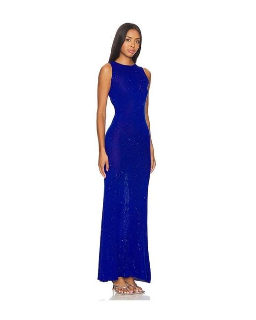 Runaway the Label Blue Adriana Maxi Dress