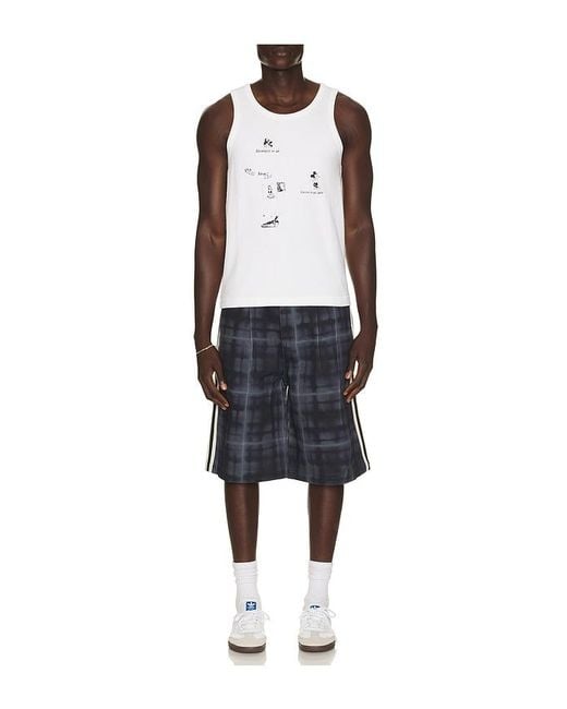 JUNGLES Black Haze Plaid Shorts for men