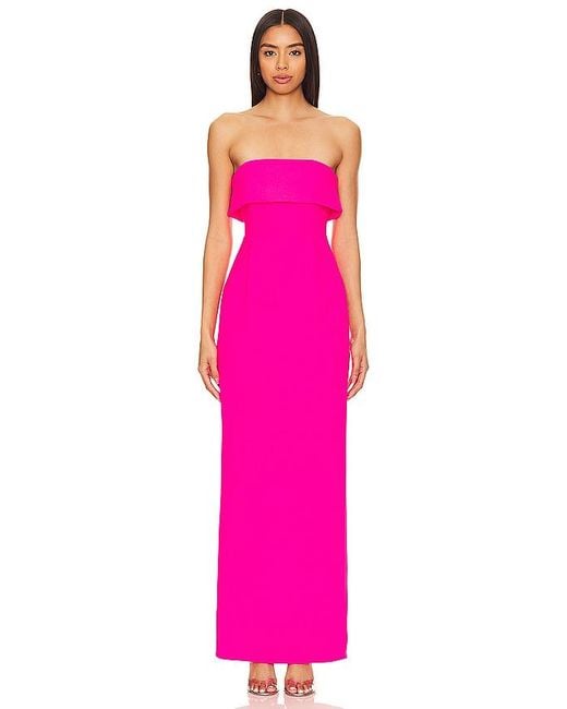 Lovers + Friends Pink Serena Gown