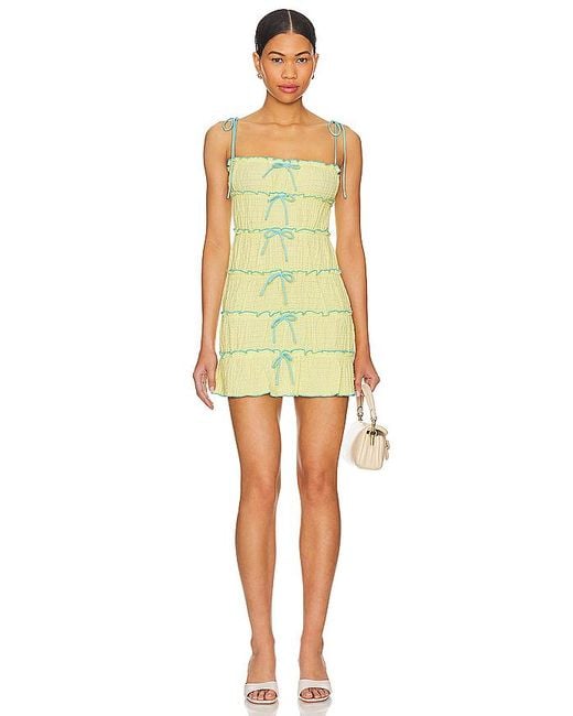 MAJORELLE Yellow Kleid Mathilda Mini