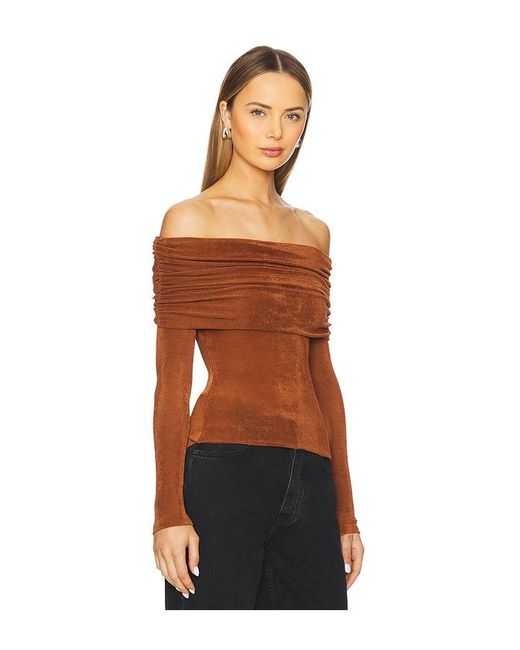 SER.O.YA Brown Nora Top
