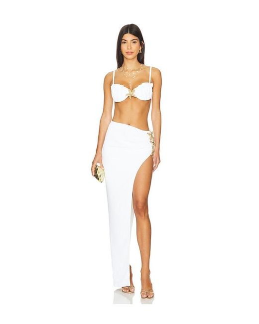 Lovers + Friends White Isolde Top
