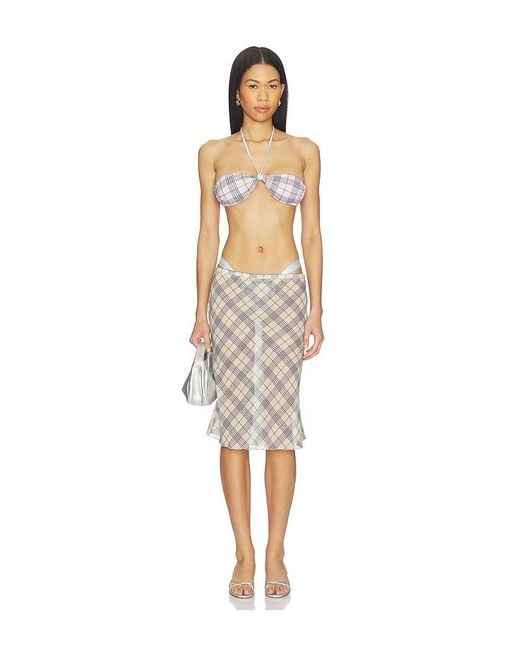 Lioness Natural Shoreline Midi Skirt