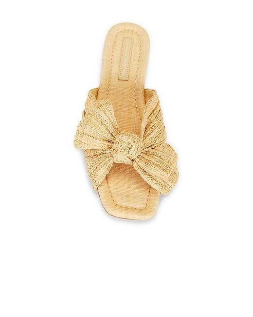 Loeffler Randall Metallic Daphne Bow Slide