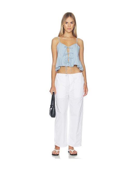 Citizens of Humanity Blue Larissa Tie Front Cami