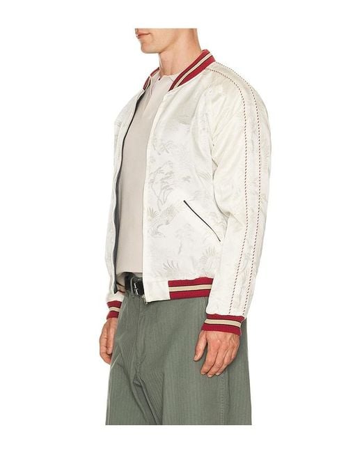 Beams Plus White Oriental Jacket Reversible for men
