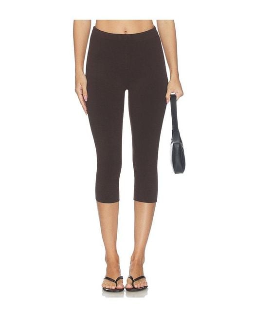 SER.O.YA Black Petra Knit Capri Pant