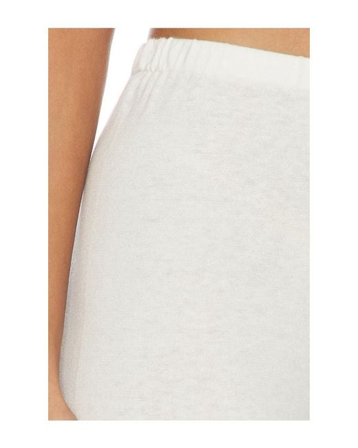 ÉTERNE White Low Waist Flare Pant