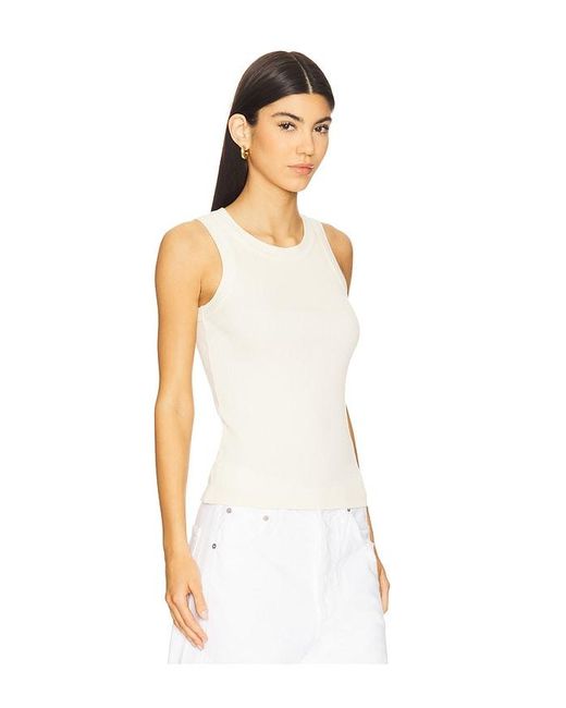 Citizens of Humanity White Isabel Rib Tank Top