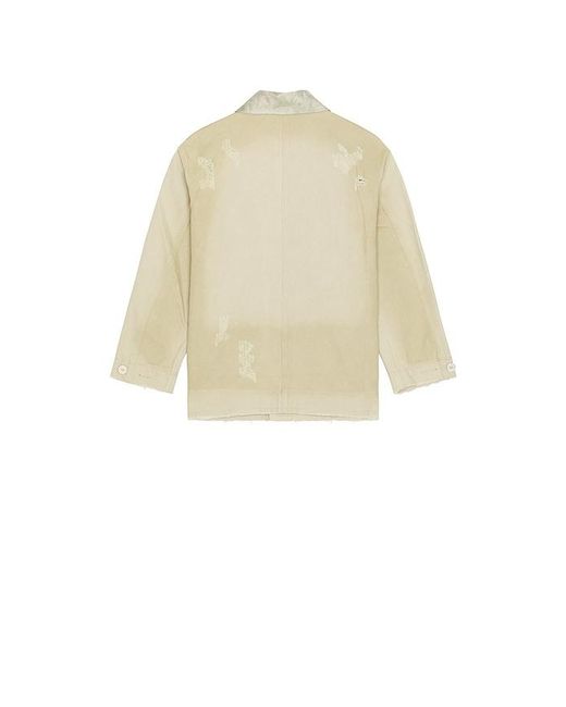 MADFRENZY White Work Jacket for men