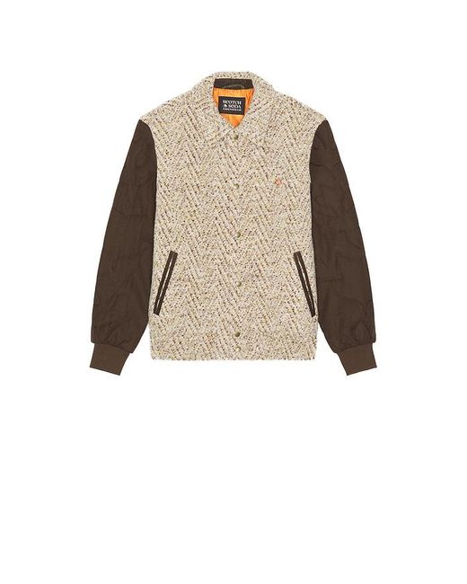 Scotch & Soda Natural Varsity Sports Jacket for men