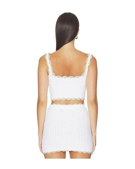 retroféte White Mesha Top