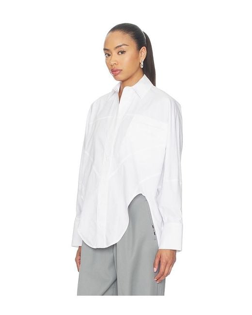 The Attico White Oversized Shirt